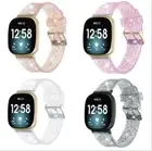 For Fitbit Versa 3 Gen & Sense Bling Silicone Sport Wrist Watch Band Strap