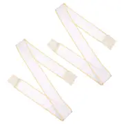 2 Pcs Blank Sash with Tassels Plain Birthday Sash Party for Women Champagne