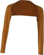 [Baoblaze] Fashion Women’s Soft Long Sleeved Elastic Modal Arm Cover Shrug Hijab Tops Muslim