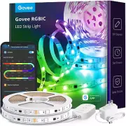 32.8Ft LED Strip Lights RGBIC App Control, Smart LED Strips with Segmented Color