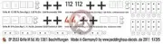 Peddinghaus 1/35 Grille Ausf.M Sd.Kfz.138/1 Vehicle and Ammo Markings WWII 2533