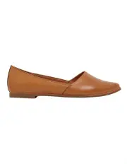 [Sandler] Rachael Flat Shoes in Tan Leather