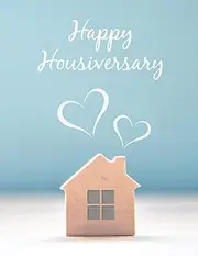 Notecards for Real Estate Agents - Pack of 25 Note Cards and Envelopes Designed Especially for Real Estate Agents (Happy Housiversary)