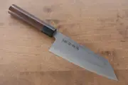 Kanetsune Blue Steel No. 2 Damascus Kiritsuke Japanese Knife 170mm Shitan Handle