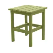 DUROGREEN Outdoor Side Table 18 " H X 15 " W, Square Plastic Mildew Resistant