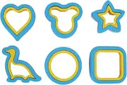 Sandwich Cutter Stainless Steel Non Slip Proof Cartoon Bread Press Mold for Kids Lunch Party Decorations 6pcs Set