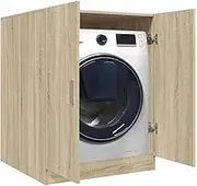 Washing Machine Cabinet Sonoma Oak 70.5x71.5x91.5 cm,Washer & Dryer Accessories 29.9KG-849649