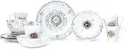 Harry Potter Marauders Map 16-Piece Ceramic Dinnerware Set | Plates, Bowls, Mugs