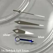 Silver Blue 14.5mm 4 Hands GMT Watch Parts for NH34 Movement