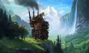 Anime hayao miyazaki howls moving castle mashups digital Playmat Gaming Mat Desk