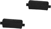 GLSTOY 2pcs Black Lounge Pillow Folding Beach Chair Headrests Neck Support Pillow for Deck Chairs Easy Install