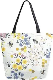 Naanle Cute Pattern Print Big Hand Bag Extra Large Shoulder Tote Bag for Beach Travel Weekender Gym Grocery Shopping