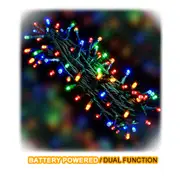 Sansai Lumini 50 LED Multicolor Party String Light Battery Powered 5m