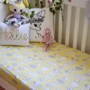 Organic Jersey Fitted Cot Sheets - Fallen Leaves