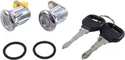 DUDSN Door Lock Cylinder with 2 Keys Set BE32-76-210 BE32-76-220 Compatible with Mazda RX-2 RX-3 RX-4 RX-7 Rotary Pickup GLC B1800 B2000 B2200 B2600 626 for Ford Festiva