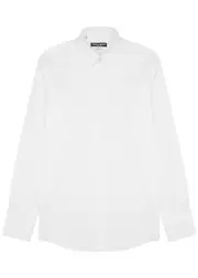 Dolce & Gabbana Stretch-cotton Shirt - White - 15.5 15.5