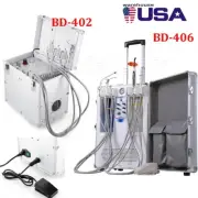2Style Dental Delivery Unit With Air Compressor Scaler Curing Light 4Hole