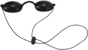 HAMPPLIES Adult Opaque Eye Protection Tanning Goggle UV Shield Eye Mask for Tanning Eye Safety During Light Treatments for Travel Camping and Outdoor Activities