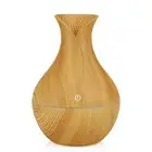 USB Electric Air Humidifier 130ML Mini Wood Grain Aroma Diffuser