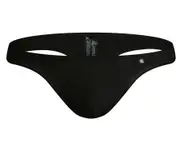 Slick Black Thong XL