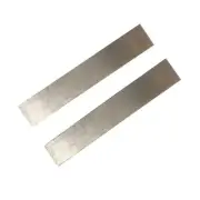 Pure Zinc Anode Sheet 2pcs (99.995% Pure) for Plating, Electrode Silver