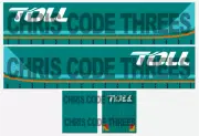 Code 3 Adhesive Vinyl Trailer Decal - TOLL Group - 1/50 1/76 1/148 1/87 1/64