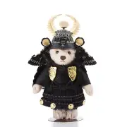 Steiff TEDDY Bear SAMURAI Aoi Tokugawa Ieyasu Black New From Japan