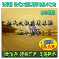 在飛比找露天拍賣優惠-全館張聯恩 陳式太極拳實用拳法基本訓練功法U盤視頻陳氏洪派講