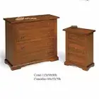 Dresser' Bedside Table Group Tuscan 1 Dresser’S +2 Walnut Dark Art Povera (176)