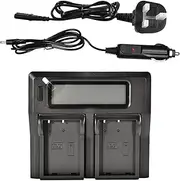 DSTE 1.5A Fast Charging Dual Battery Charger Compatible with Nikon EN-EL9 ENEL9 EN-EL9a D40 D40x D60 D3000 D5000 as MH-23