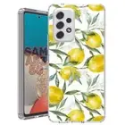 For Samsung Galaxy A23 5g A52 A53 TPU Case Cover+Glass(Citrus Pattern)