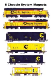 Chessie System Manifest Train 6 magnets Andy Fletcher