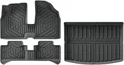 Compatible with Leapmotor T03 EV 2025 2024 2023 TPE Floor Mats Trunk Pad, 3D WP Scratch-Resistant Cargo Liner Backrest Mats(4PCS Set)
