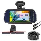 HD 7" Mirror Monitor Suction Cup+IR CCD Color Reversing Camera For Benz Sprinter
