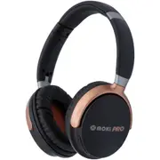 Moki Pro Opus Wireless Over-Ear Headphones - Black with Microphone - Bluetooth Controls - Adjustable Headband [ACC-MPHOPBK]