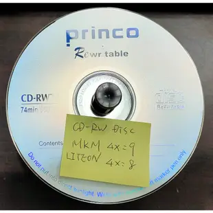 CD-RW disc (二手空白片), 200 片 = 450 NTD