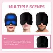 Season Migraine Relief Ice Hat Cold Hot Therapy Cap Headache Treatment Eye Mask