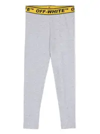 在飛比找Farfetch優惠-logo-waistband cotton leggings