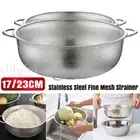 Stainless Steel Fine Mesh Strainer Bowl Drainer Vegetable Sieve Colander