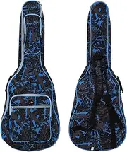 600D Water- Ox Cloth Camouflage Blue Stitched Padded Straps Gig Bag Guitar Carrying Case for 40Inchs Acoustic Classic Folk Guitar Multicolor439 40
