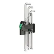 Wera 950 PKLS Stubby Hex Wrench Set Short Reach Metric - 9-Pieces 05073594001