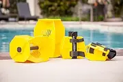 Hydro-Tone Total Body Pool Exercise System | Isokinetic Functional Water Weights | Build Muscle - Easy on Joints | Water Aerobics | Quick Start Guide