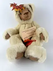 NWT Donna Claustre Vintage Brown Teddy Bear Handmade 16" Plush Stuffed Animal