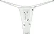 [FARZAH] 3Pcs Animals Pattern Sexy Women String Micro Thong Low-Rise G-String Bikini Bottom Leopard Underwear Female Panty (Color : Zebra, Size : Medium)