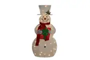 120cm White Outdoor Christmas Snowman with Lights