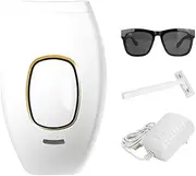 IPL Laser Permanent Hair Removal Handset With Protected Glasses (White)