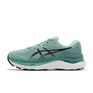 Asics 慢跑鞋 GEL-Cumulus 24 D Wide 女鞋 湖水綠 黑 寬楦 路跑 緩衝 運動鞋 1012B205300