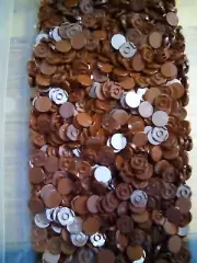 Lego Reddish Brown Tile Round 2X2 50 Pieces Bulk Lot NEW