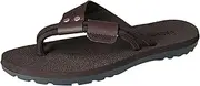 [Generic] Arch Support Flip Flops for Men Flip Flops Clip Feet Simple Slippers Personality Outdoor Beach Shoes Flip Flop Mat (Brown, 39)