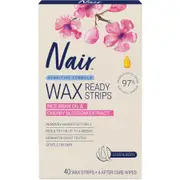 Nair Sensitive Large Wax Strips 40 Pack